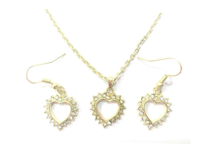 Gold Plated | CZ Studded Pendant Sets